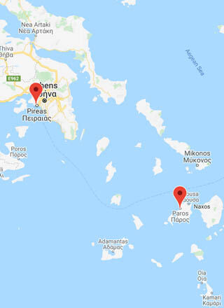 Traghetti Atene-Paros