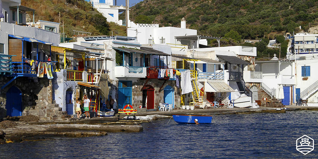 Le pittoresque village balnéaire de Klima à Milos