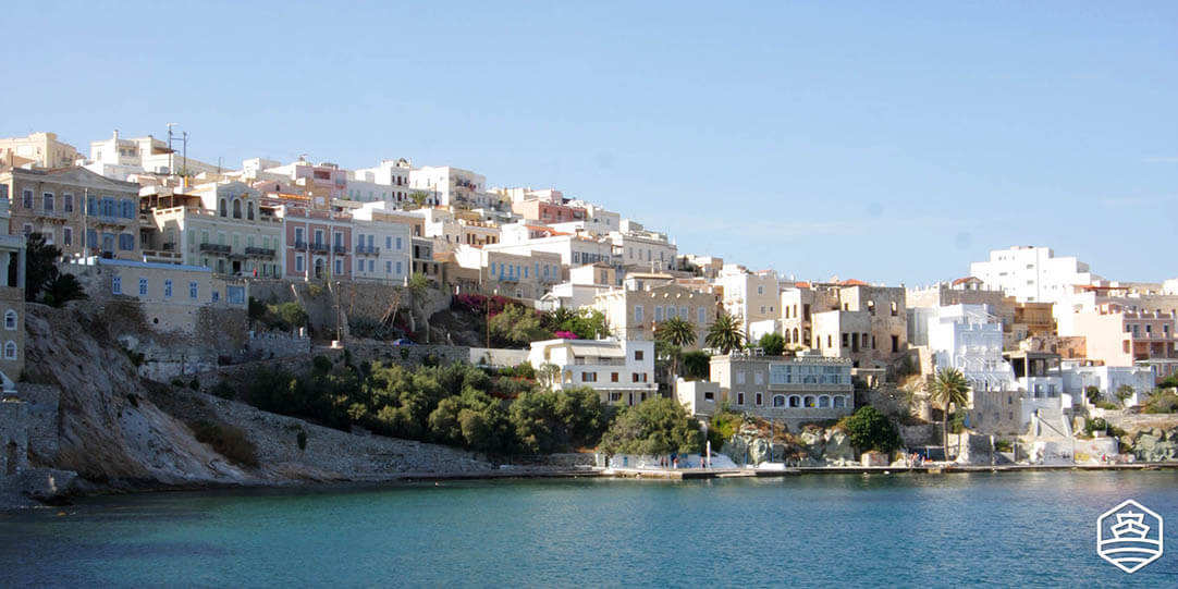 Le quartier de Vaporia dans la ville de Syros