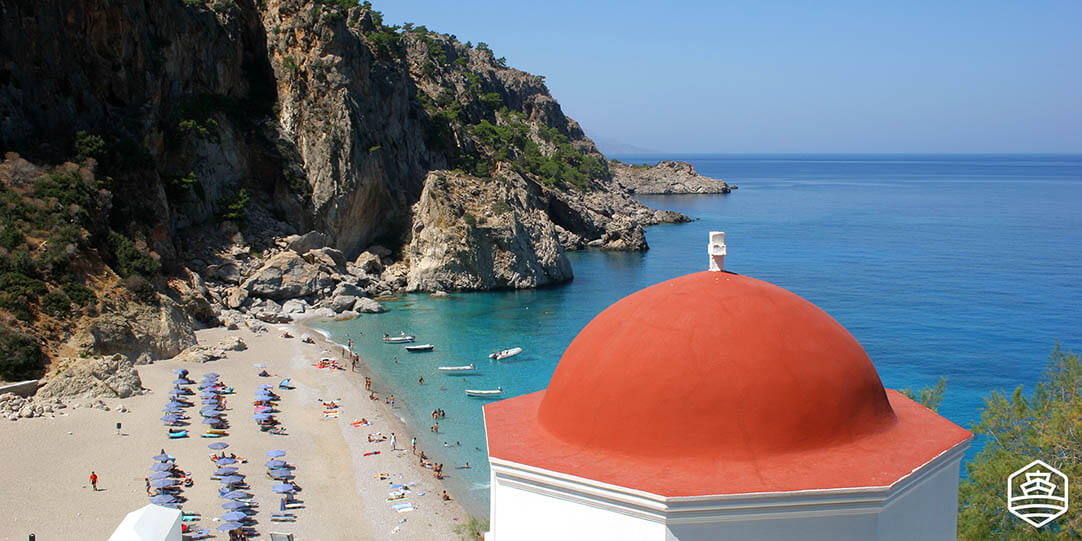La plage de Kyra Panagia à Karpathos