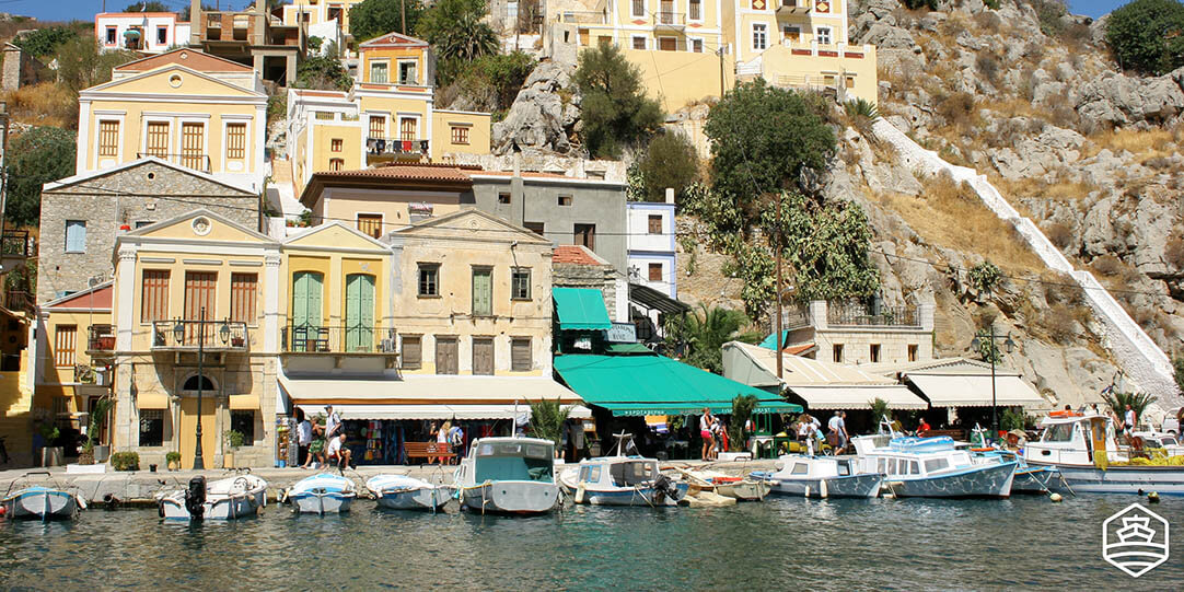 La ville principale de l'île de Symi