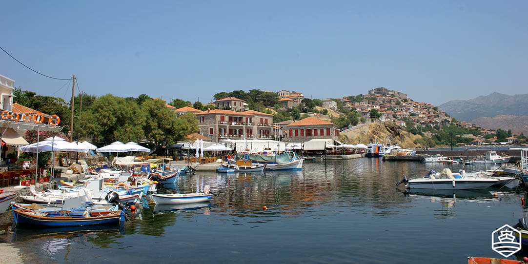 Le village de Molivos à Lesbos