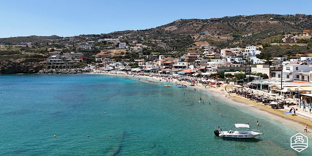 The beach of Agia Pelagia in Heraklion