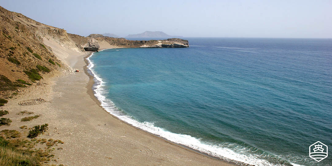 The beach of Mikri Ieropetra in Rethymno