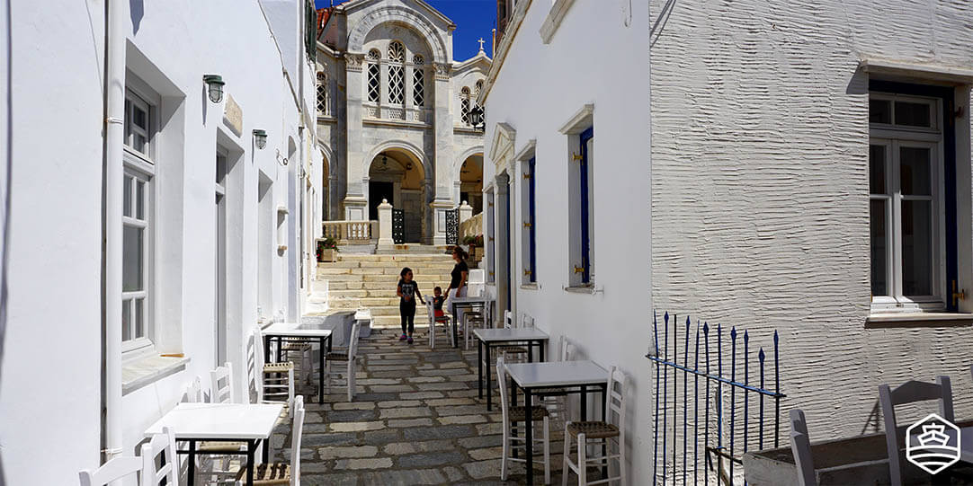 The village of Isternia in Tinos
