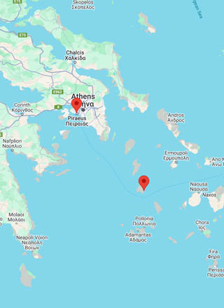 Ferry Athens to Serifos