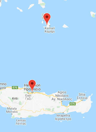 Fähre Creta (Heraklion)-Santorin