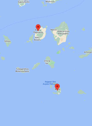 Traghetti Paros-Santorini