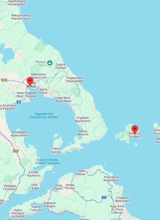 Traghetti Volos-Skiathos