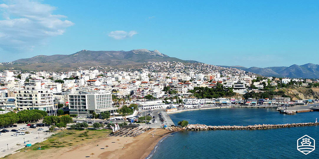 View of the port of Rafina