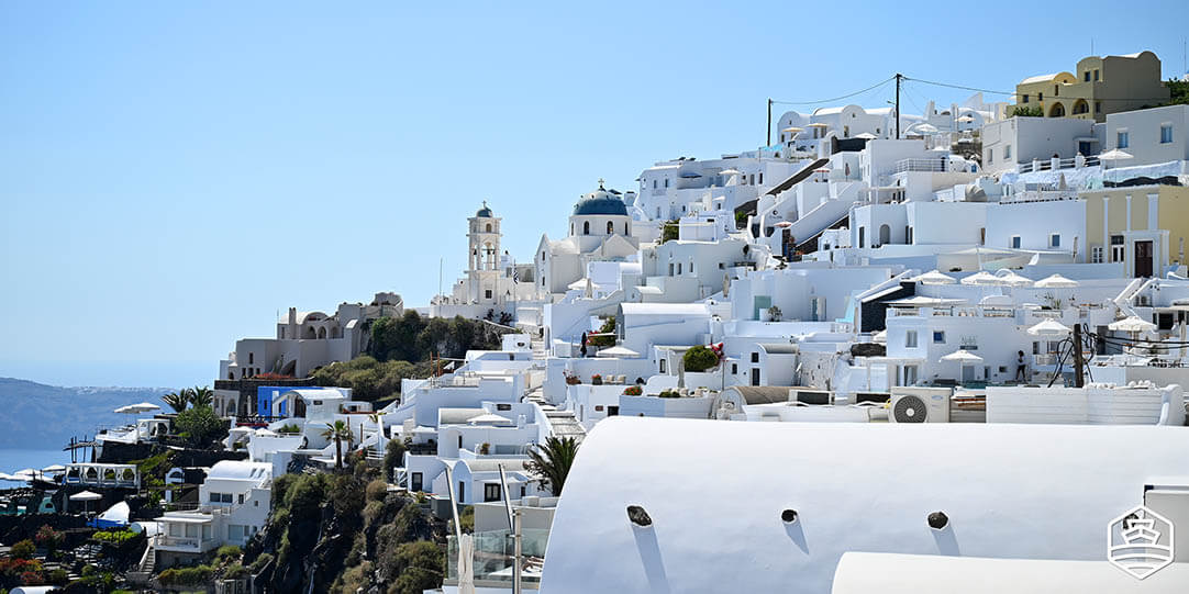 Το χωριό Ημεροβίγλι στη Σαντορίνη