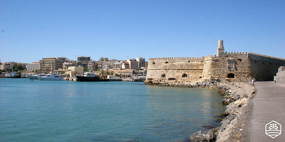 Der venezianische Hafen der Stadt Heraklion