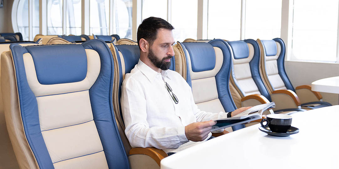 Bereich der First Class / Platinum Class auf der Champion Jet 2