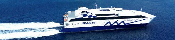 The high-speed ferry World Champion Jet of Seajets